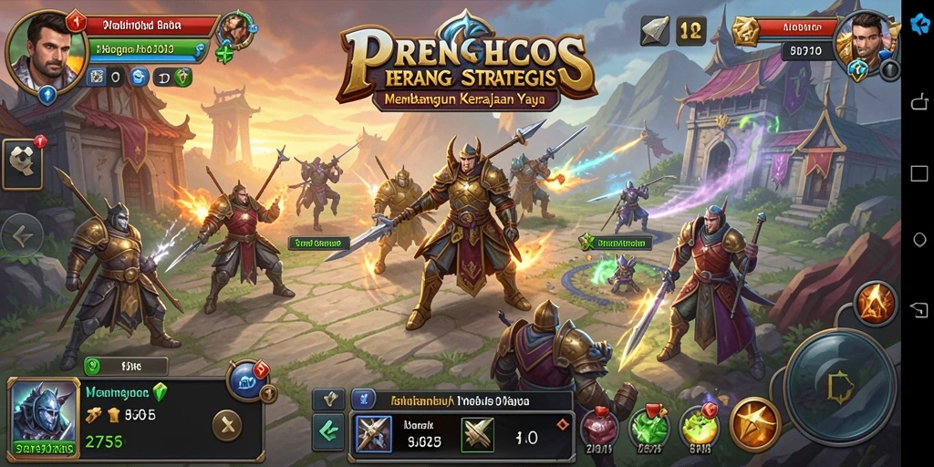 Screenshot gameplay <strong>2757</strong> memperlihatkan strategi pertempuran yang intens.