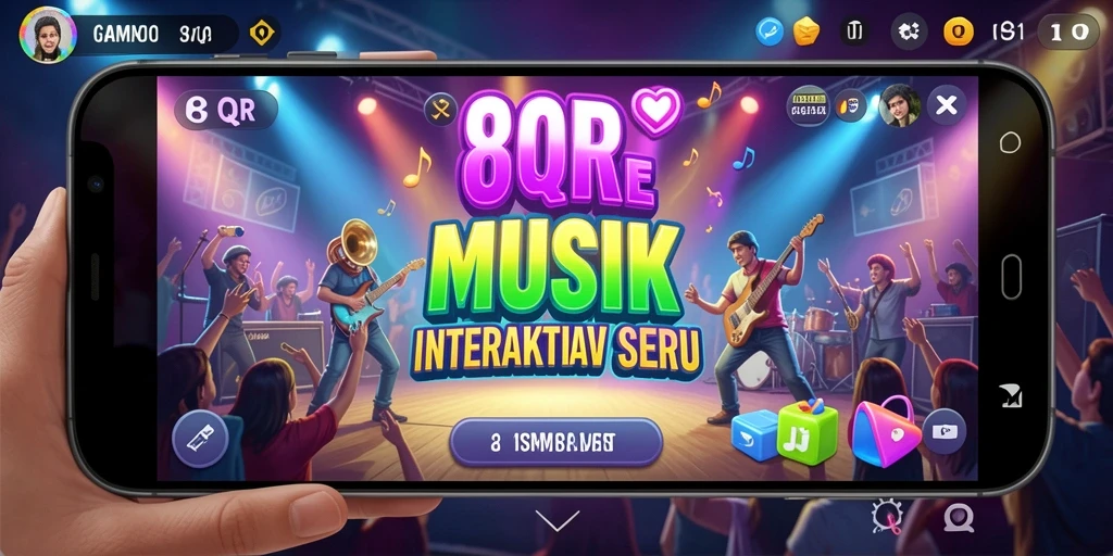 Tampilan gameplay 8QR yang seru dan interaktif.