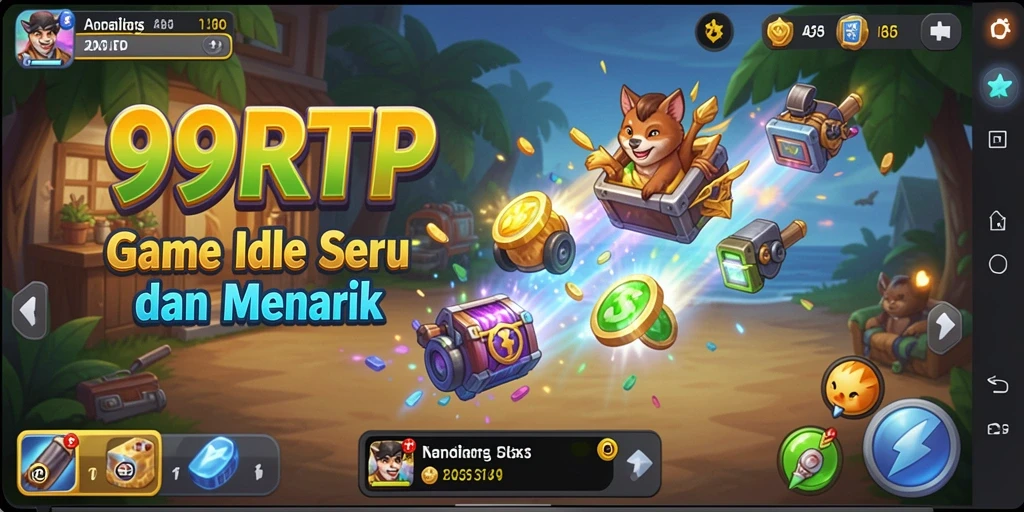 Tangkapan layar gameplay <strong>99RTP</strong> menampilkan aksi Idle yang menarik.