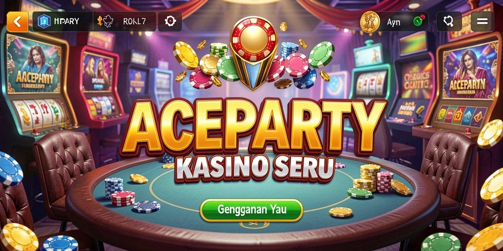 Screenshot gameplay ACEPARTY menampilkan suasana Kasino yang menarik.