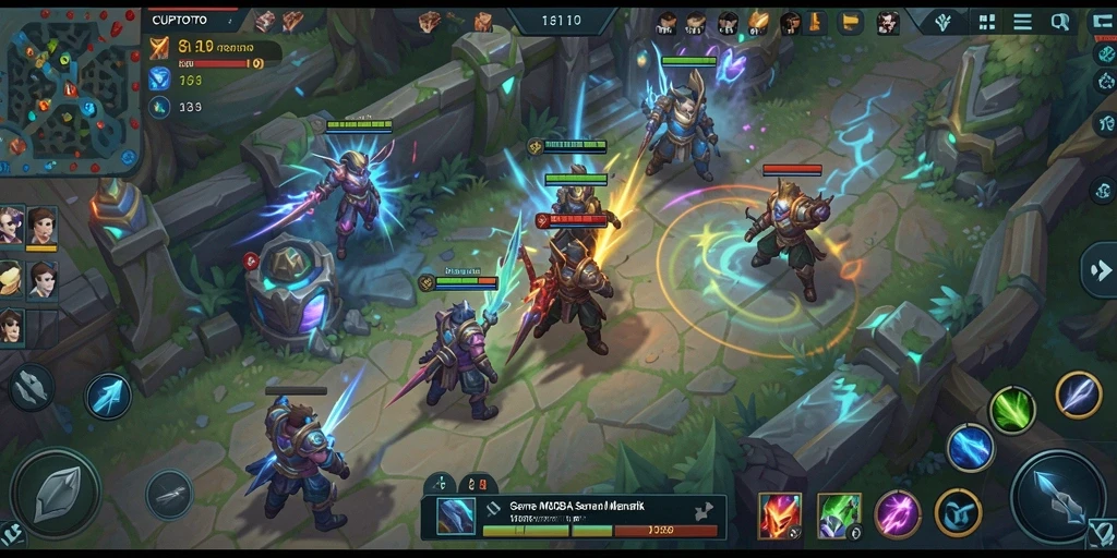 Screenshot gameplay CUPUTOTO dengan pertarungan seru antar karakter.