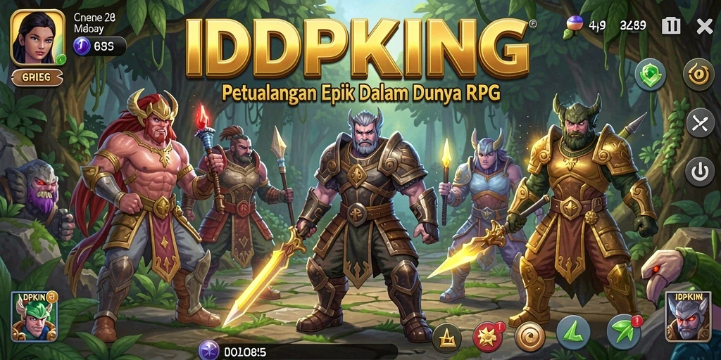 Screenshot gameplay dari IDPKING menunjukkan aksi RPG yang mendebarkan dan penuh strategi.