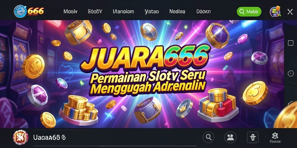 Tampilan menarik dari gameplay JUARA666 dengan berbagai tema slot.