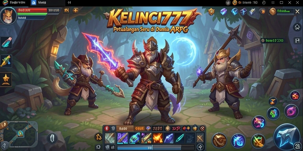 Tampilan seru gameplay KELINCI777 dalam pertarungan ARPG.