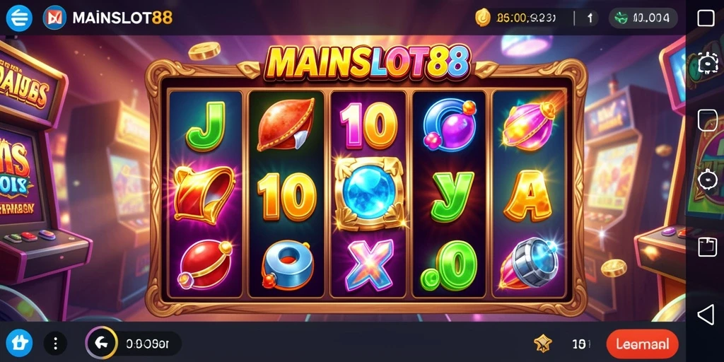 Tampilan permainan slot yang menarik dan strategis.