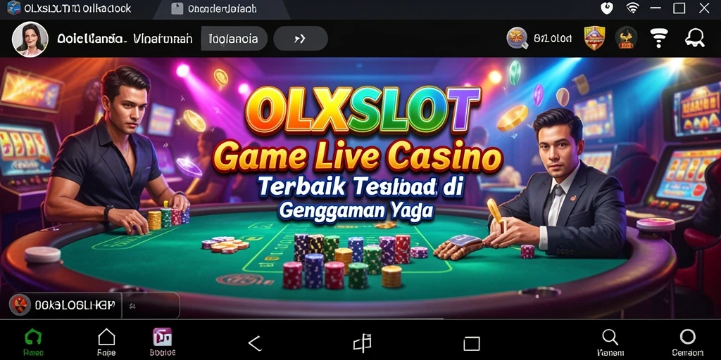 Tampilan gameplay Live Casino yang mendebarkan di OLXSLOT.