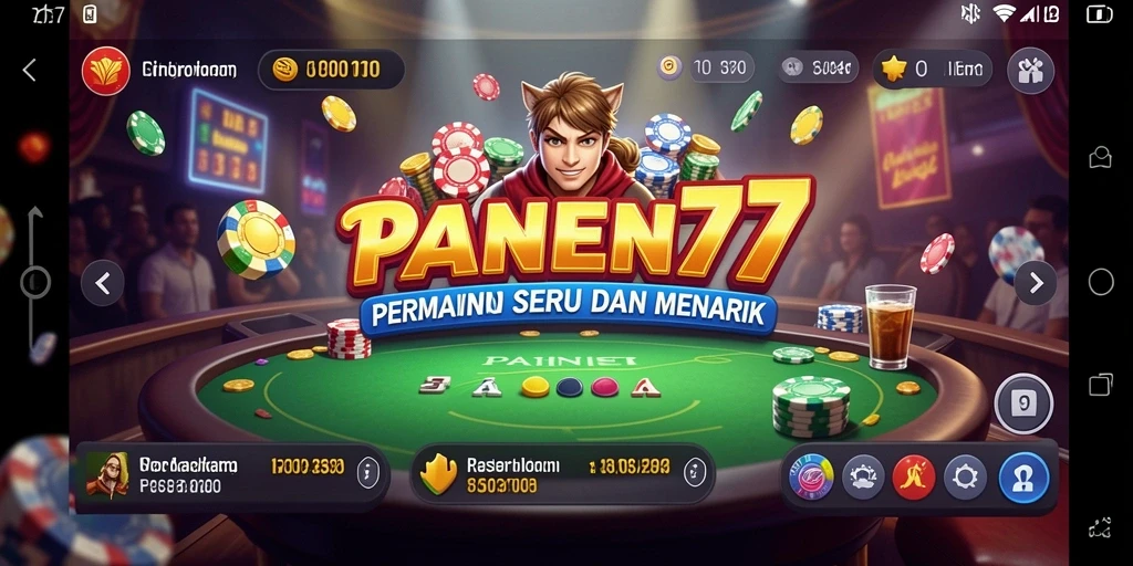 Screenshot gameplay <strong>PANEN77</strong> menampilkan keseruan permainan Kasino yang mendebarkan.