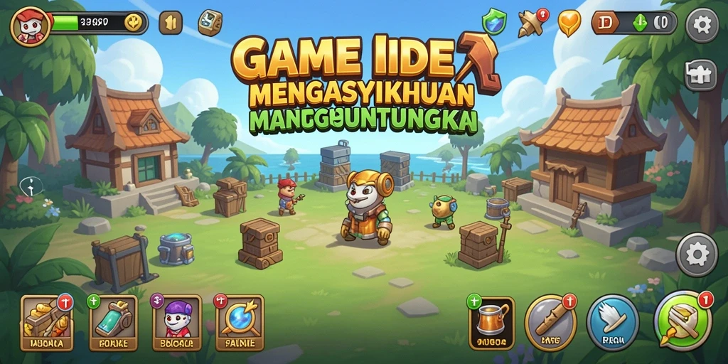 Tampilan gameplay PP7 dengan karakter yang beraksi dalam mode Idle.