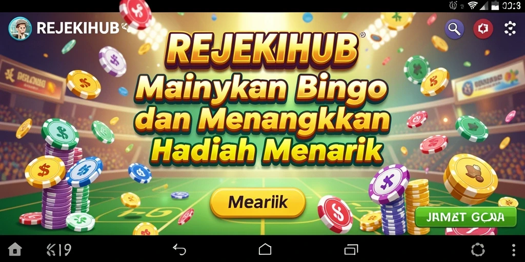 Screenshot gameplay REJEKIHUB yang menampilkan keseruan bermain Bingo.