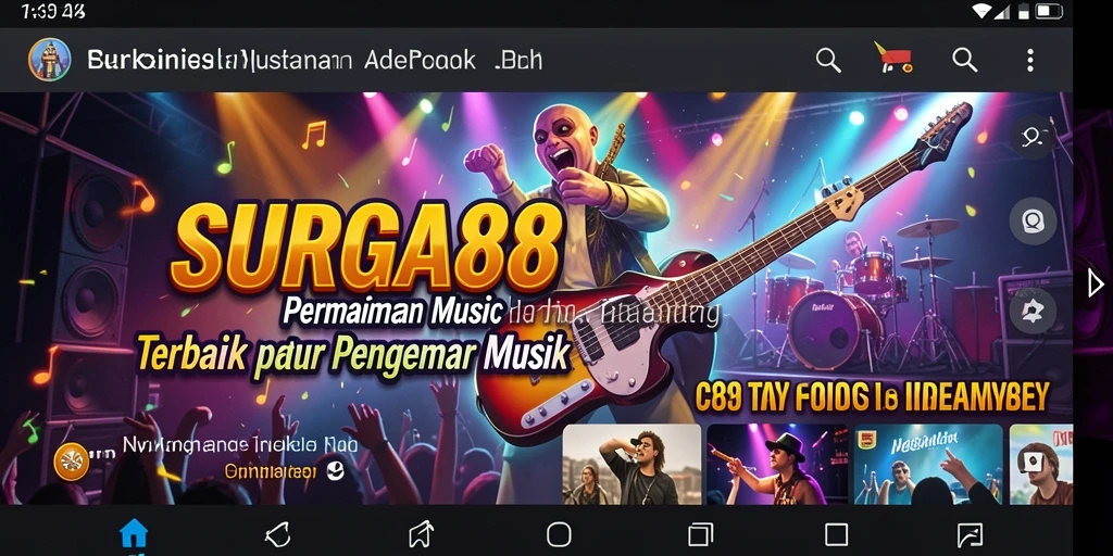 Tampilan gameplay SURGA88 yang menarik saat pengguna bernyanyi.